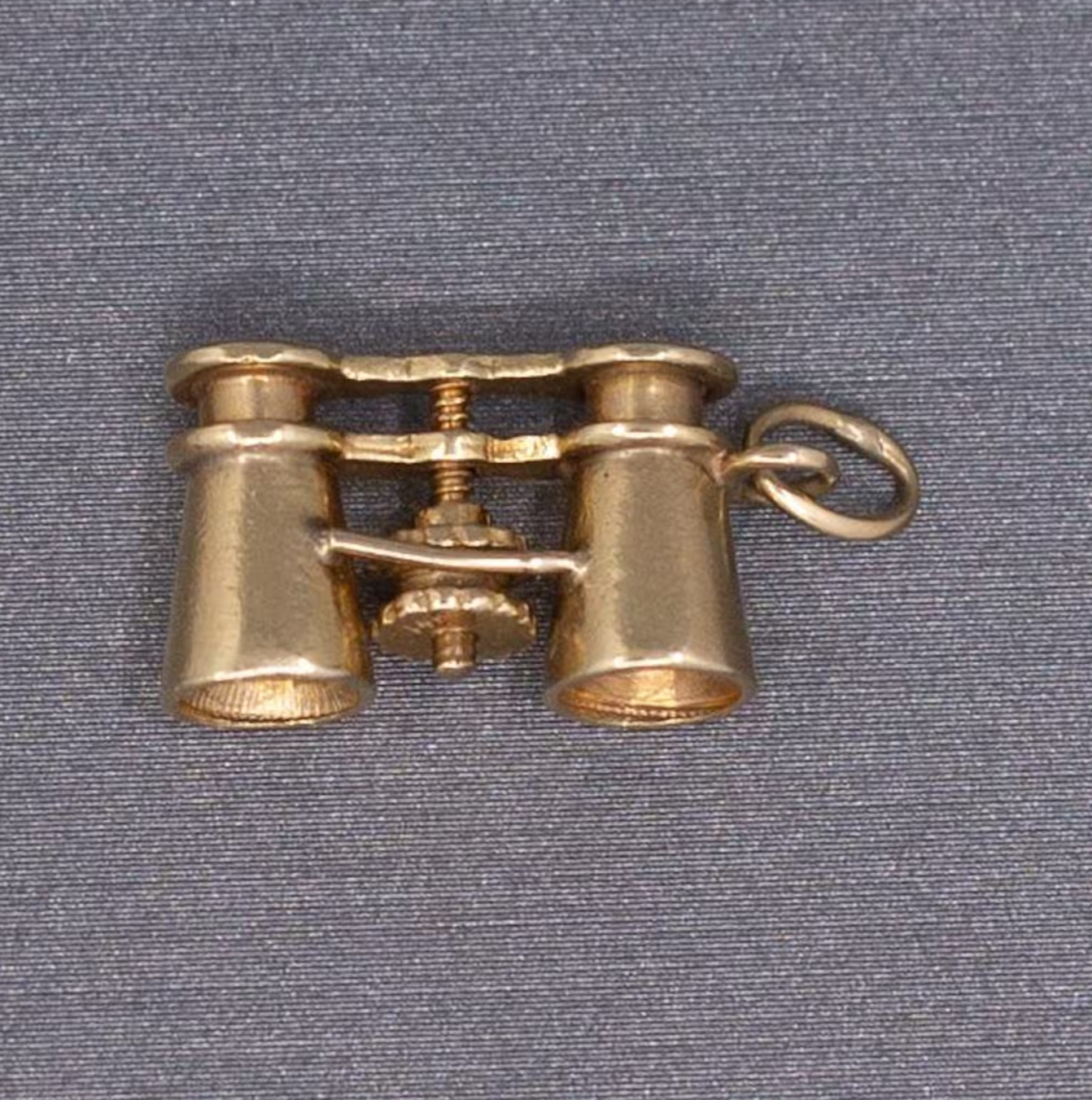 Vintage Binocular Charm in 14k Yellow Gold