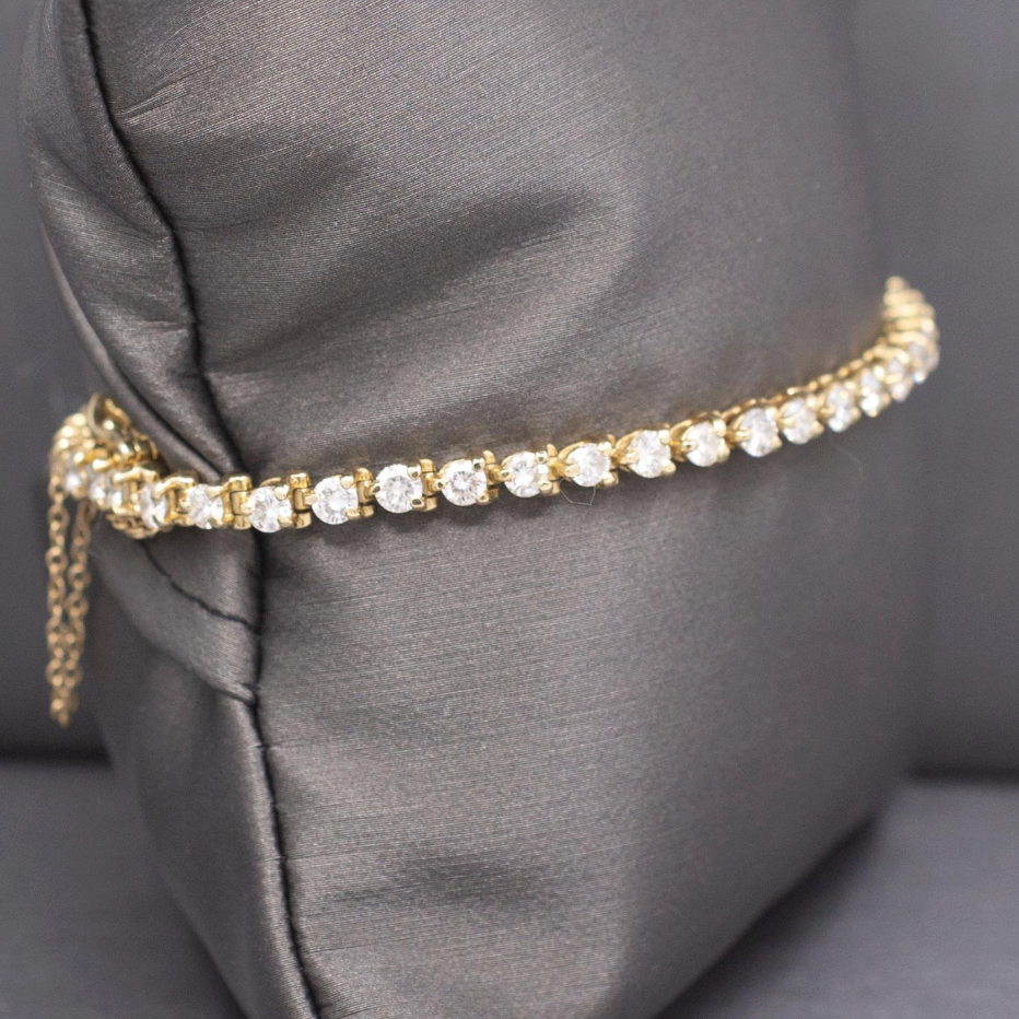 Sparkling 4.60cttw Diamond Tennis Bracelet in 14k Yellow Gold
