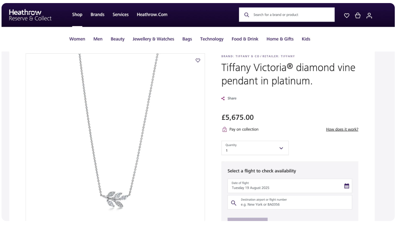 Tiffany and Co Victoria Diamond Leaf and Vine Pendant Necklace in Platinum