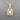 Illusion Set Princess Cut Diamond Pendant Necklace in 10k Yellow Gold