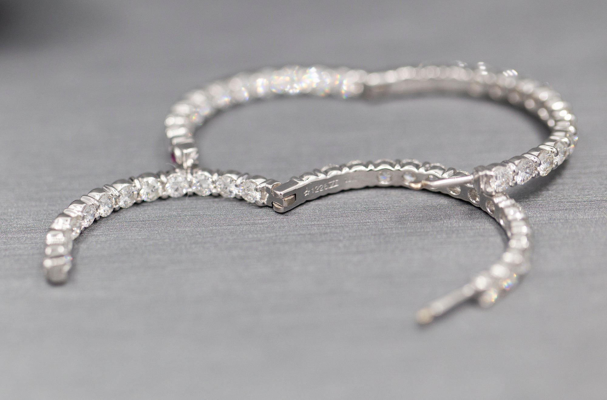 Roberto Coin 5.55ctw Diamond Inside Out Hoop Earrings 18k with Packaging