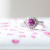 Delightful 1.76ctw Natural Purple Sapphire Ruby & Diamond Ring 18k Size 6.75