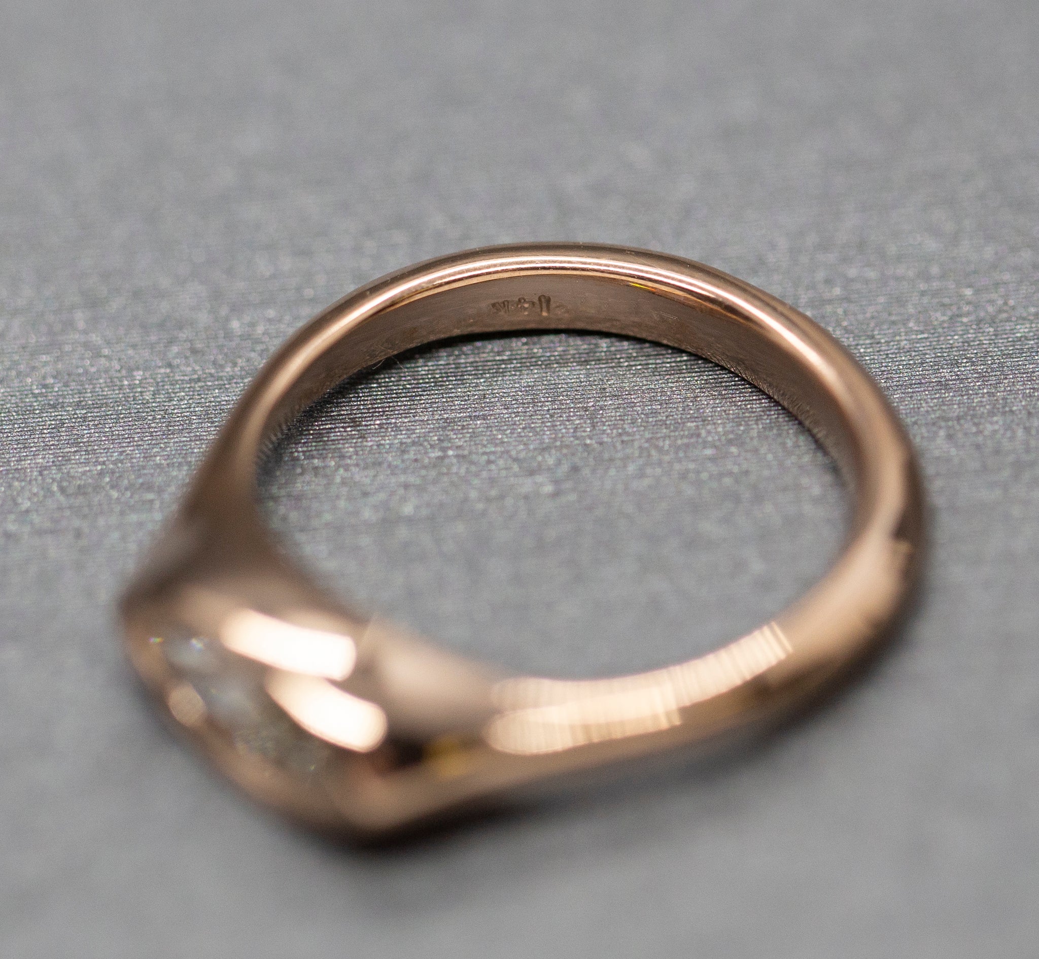 East West 0.69ct Marquise Diamond 14k Rose Gold Ring