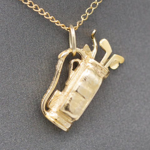 Gold Golf Bag Charm