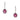 3.30 Rhodolite Garnet and Diamond Halo Earrings 14k, Rhodolite Garnet Diamond Dangle Earrings, Rhodolite Diamond Halo Earrings, Rhodolite