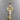 1921 Art Nouveau Ruby and Diamond Accent Key Pendant Solid 14k, Lock and Key, Art Nouveau Jewelry, Antique Key, Sentimental Pendant, For Her